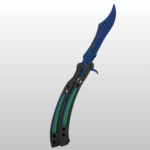 Counter Strike Butterfly Knife Kelebek Bıçağı Lacivert-Yeşil