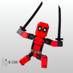Minecraft Deadpool Wade Wilson Hareketli Eklemli Figür