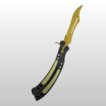 Counter Strike Butterfly Knife Kelebek Bıçağı Gold-Siyah