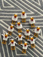 Minecraft Tavuk Hareketli Kanatlı Eklemli Figür - Görsel 2